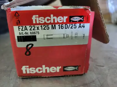 NEW FISCHER FZA 22X125 M16D/25A4