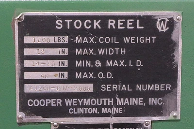 USED Cooper-Weymouth A-1200