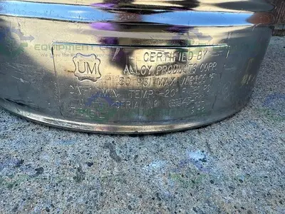 USED ALLOY PRODUCTS 20 LITER STAINLESS STEEL PROCESS / PRESSURE VESSEL 80 PSI
