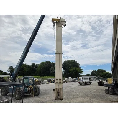 Used Mild Steel Bucket Elevator 25' Discharge Ht. 5" X 4"