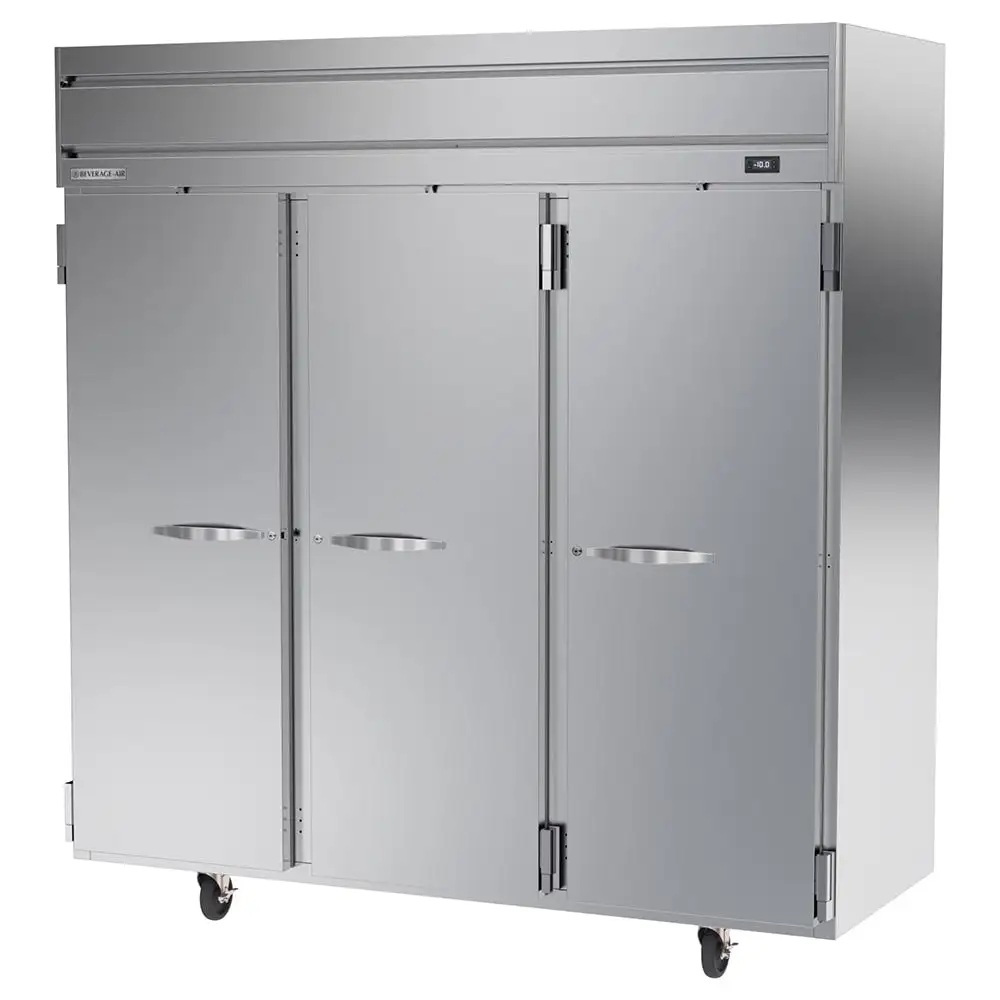 Beverage-Air HFPS3HC-1S 78" Horizon Series Three Section Reach In Freezer, (3) Left/right Hinge Solid Doors, 115v