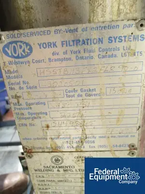 USED York-Shipley 8" YORK BASKET FILTER, S/S, 150#