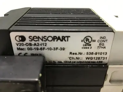 USED SENSOPART V20-OB-A2-I12