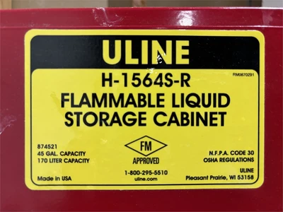 Used ULINE "H-1564S-R" Hazardous Storage Units Texas US | MachineryMax #1488312