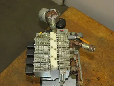 Hawe MP44A-H6.0/B11T-7869901USA Hydraulic Pump 4 Stack Valve Block 24VDC