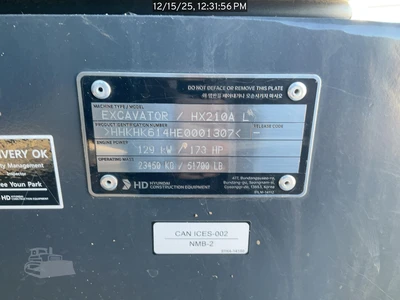 Used 2025 HYUNDAI HX210AL Crawler Excavators Georgia US | National Equipment Dealers #1422265