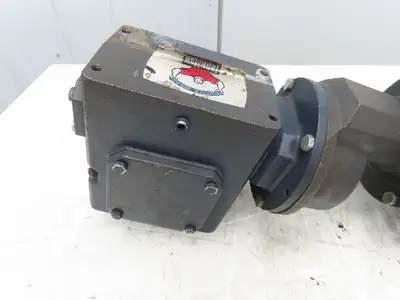 Grove Gear 60:1 Double Reduction Gearmotor 14 RPM Output RH 2Hp 460V 3PH 56C