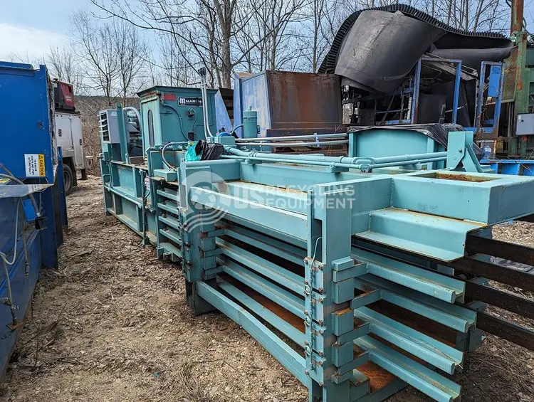 Used MAREN 72-OE-100 HORIZONTAL AUTO TIE Balers | US Recycling Equipment #474329
