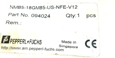 NEW PEPPERL+FUCHS 094024 PROXIMITY SWITCH NMB5-18GM85-US-NFE-V12