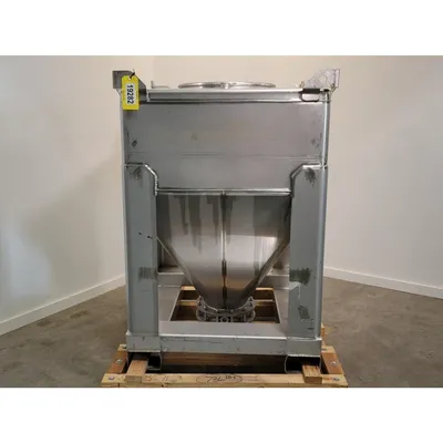 Used MPE Systems Group 35 Cu/Ft Stainless Steel Dry Storage Tote Bin