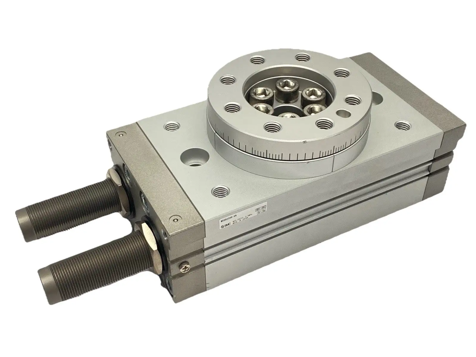 MSQB200R-XN | SMC  Pneumatic Rotary Table 190 Degree Rotation - New – Open box