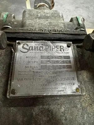 Sandpiper Double Diaphragm pump
