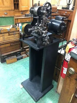 3398-385 Wm.H.Baker Antique Blanking Press with Mechanical Indexing Roll Feed – Circa 1890