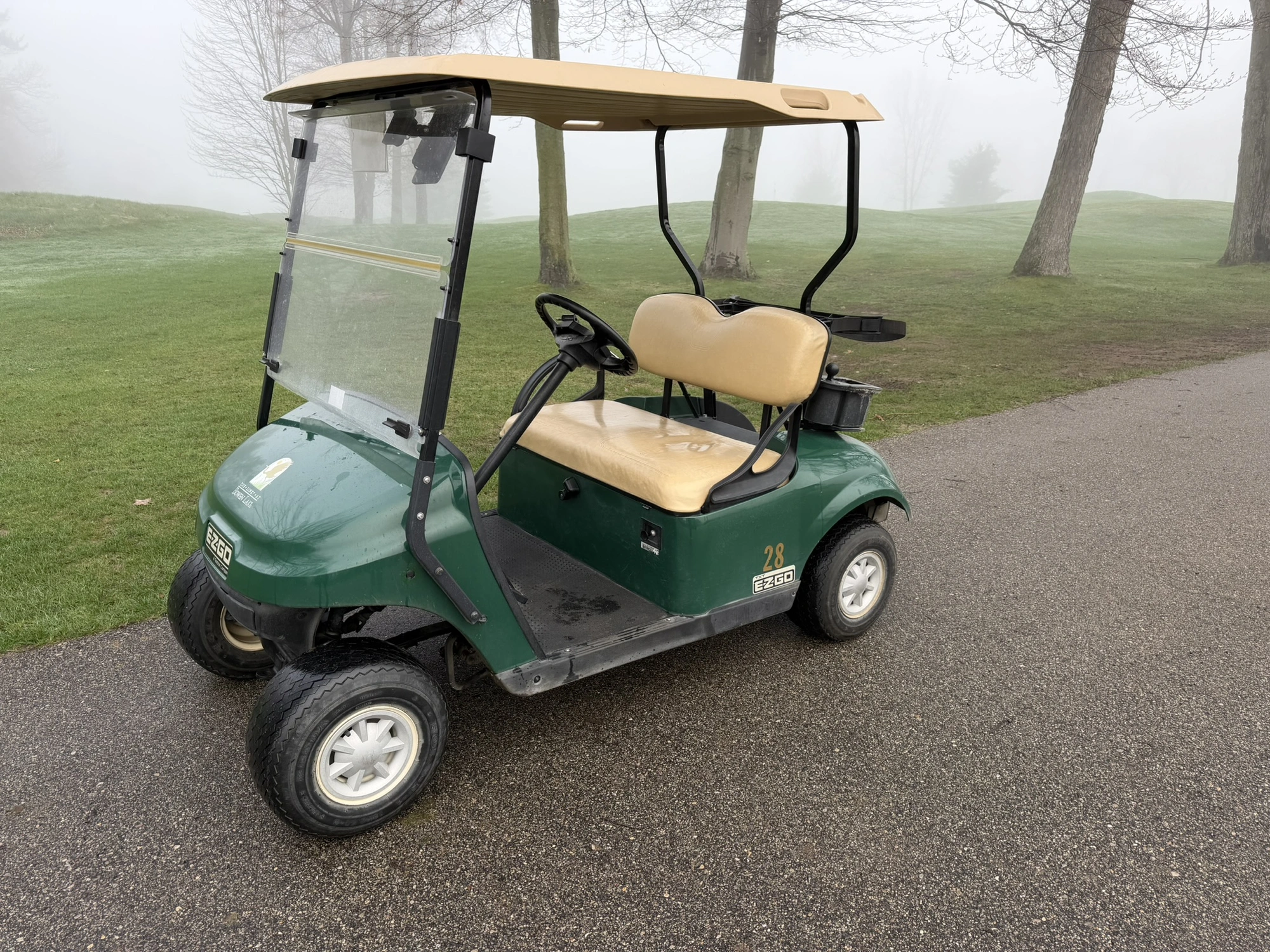 (1) 2015 E-Z-Go golf cart with a Kawasaki gas engine, does not include Club canopy, ball cover, club...