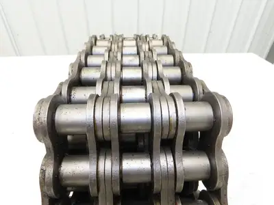 Tsubaki RS140-3-RP 3 Strand Roller Chain 1-3/4" Pitch Riveted 1" Roller 10 Feet