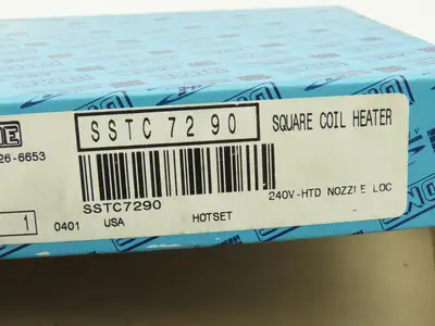 DME SSTC 7290 Front Load Square Coil Heater 1/2" ID x 2" Coiled 240V 250W