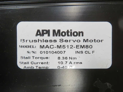 Used API MOTION _UNKNOWN_ Servo Motors Texas US | OCO Industrial #1687591