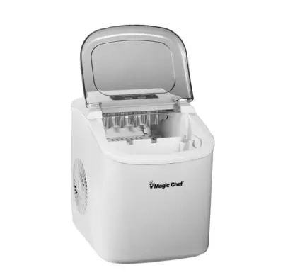 Magic Chef 27 LB. PORTABLE COUNTERTOP ICE MAKER IN WHITE