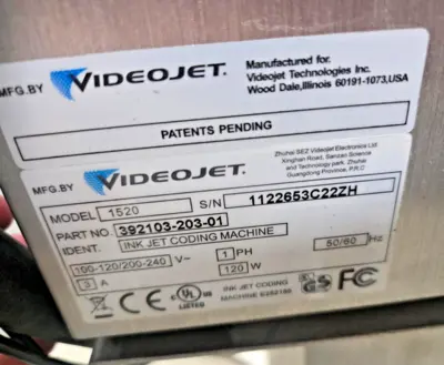 Used Videojet 57657657 Ink Jet Printers California US | Amiron Machinery #1015827