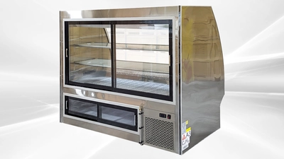 171-0314 72" Self Contained Full Service Seafood Meat Case Cooler