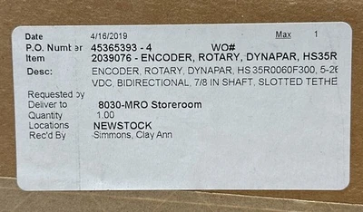 NEW Dynapar HS35R0060F300