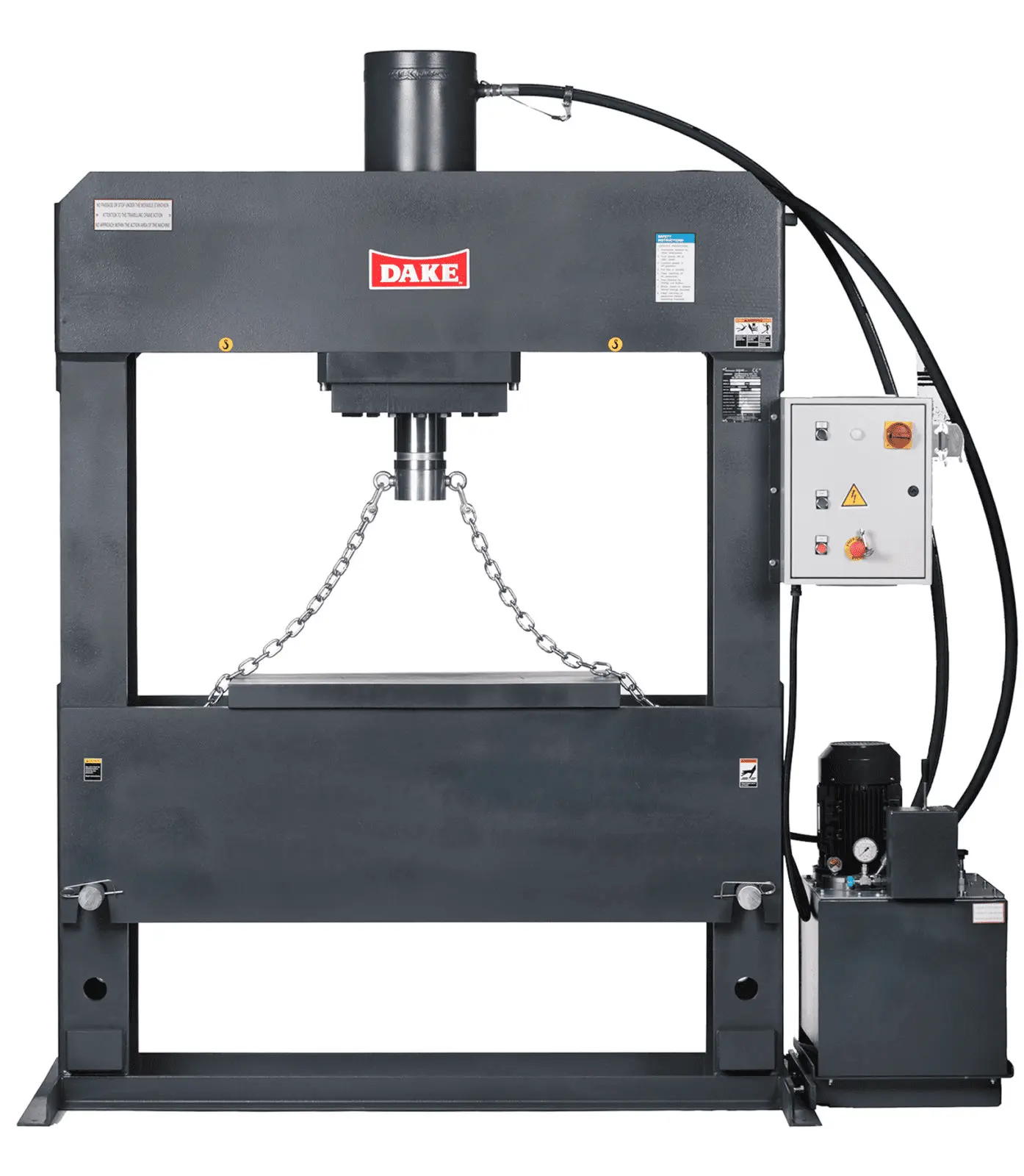 Dake Force 200 H-Frame 220V Three Phase Double-Acting 200Ton Hydraulic Dura-Press 972017
