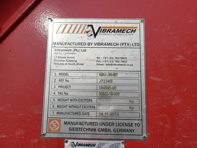 Used 2019 VIBRAMECH SB2-30-67 Vibratory Screens British Columbia CA | Lenmark #1442938