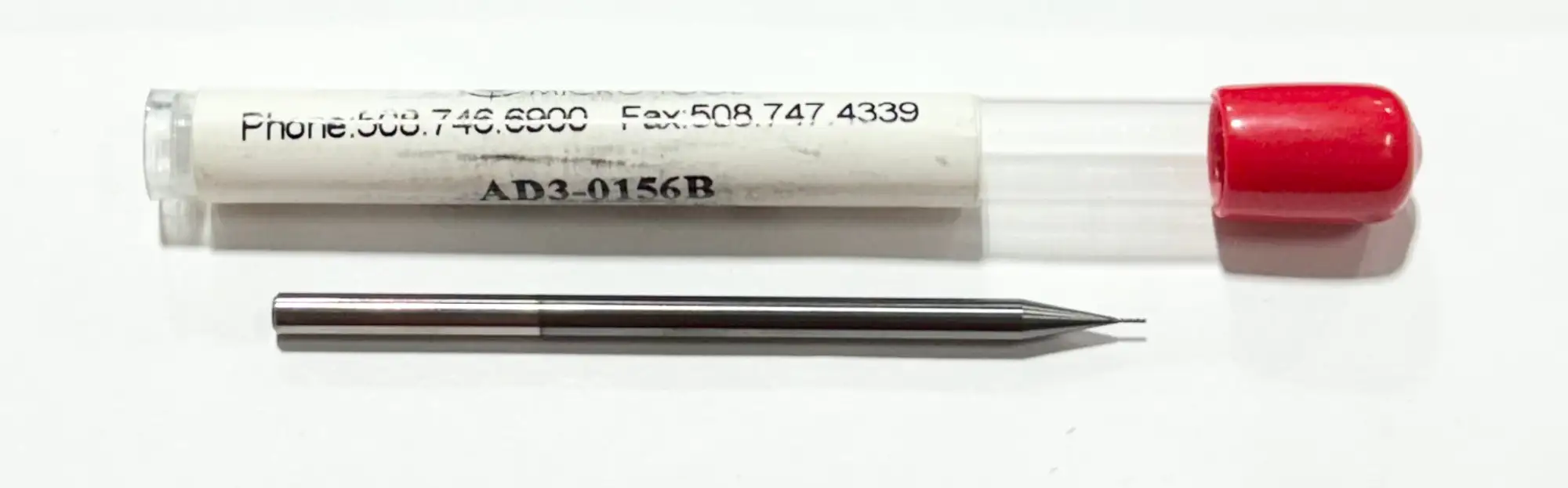 Micro Tool 1/64" Carbide Ball Nose End Mill 3FL Amorphous Diamond Coated