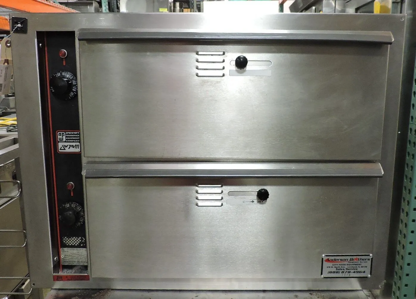 APW Wyott WD-2B Commercial Built-In Holding Drawer