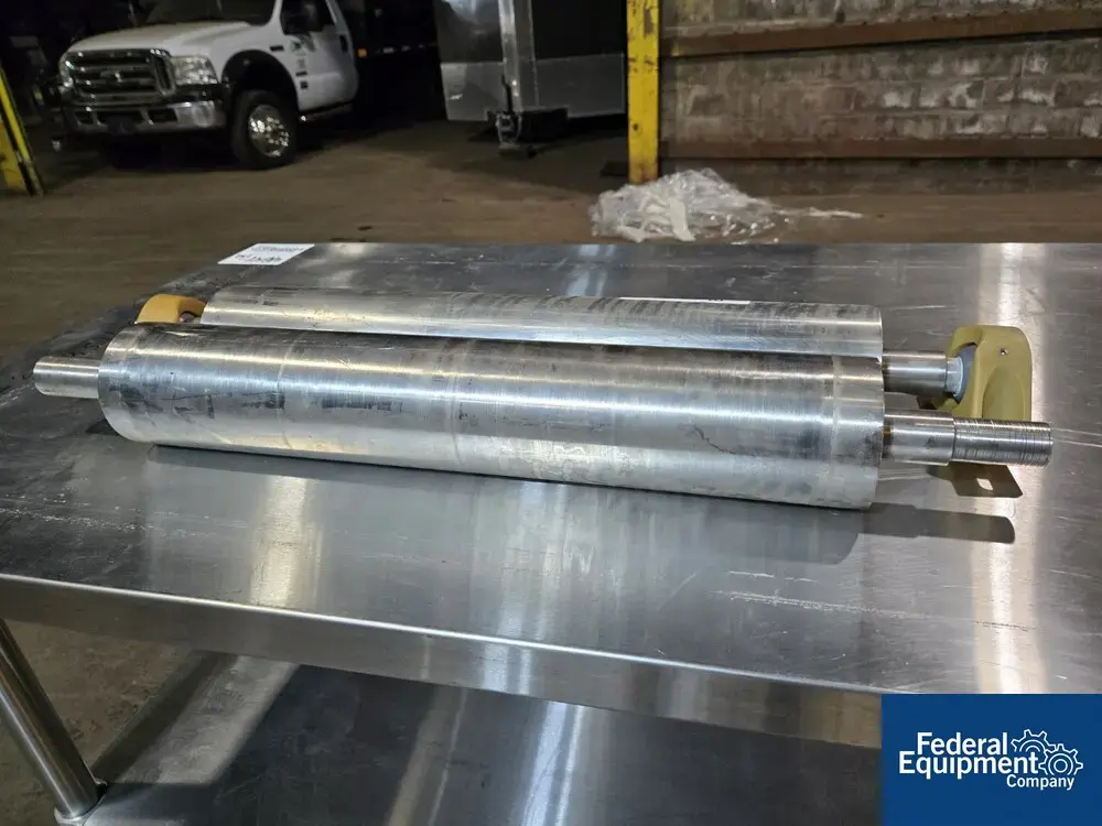 Unknown (2) Chromed Rollers, 22" X 4"