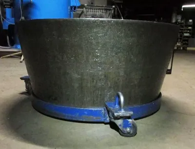 Barrett 1100-E chip basket with cart.
