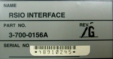 USED CINCINNATI MILACRON 3-700-0156A RSIO INTERFACE REV G 37000156A