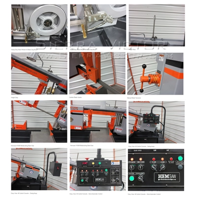 HE&M H105M Horizontal Bandsaws Semi Auto | Sierra Victor Industries (7)