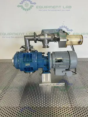 USED VACUUBRAND MBS050BP 99 DIAPHRAGM VACUUM PUMP W/ ATB RBF0.25/2-7R MOTOR