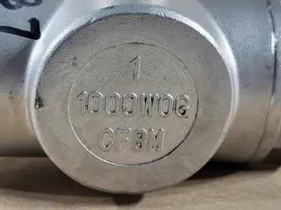 1" 1000 WOG CF8M Ball Valve, 3-Way