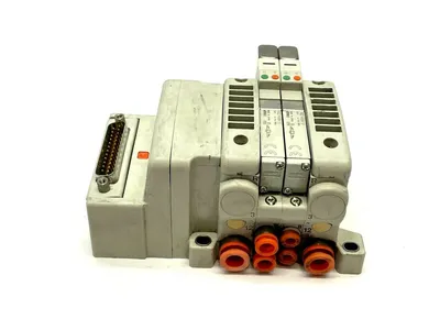 VV5QC11-02N3FD0-S | SMC  Manifold Base w/ Solenoids - Used