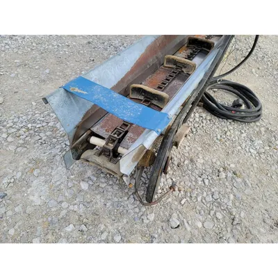 Used 7"W X 23'-5"L Galvanized Single Chain Drag Conveyor