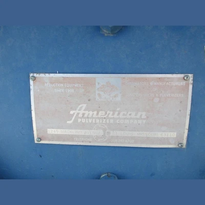 American Pulverizer 32in x 14in Hammer Mill