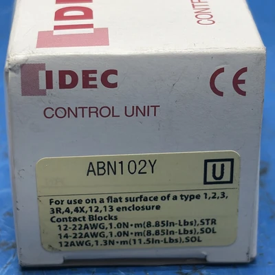 New | in-Stock IDEC ABN102Y Miscellaneous MRO Indiana US | J&J Industrial Supply #1306337
