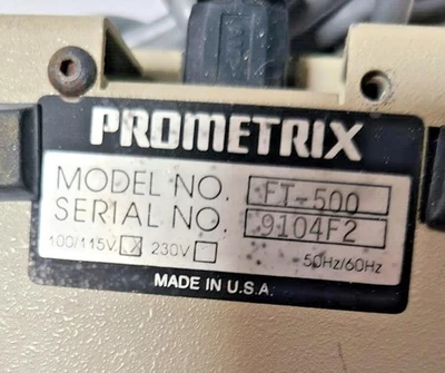 USED PROMETRIX 4836585789684869645639646863468