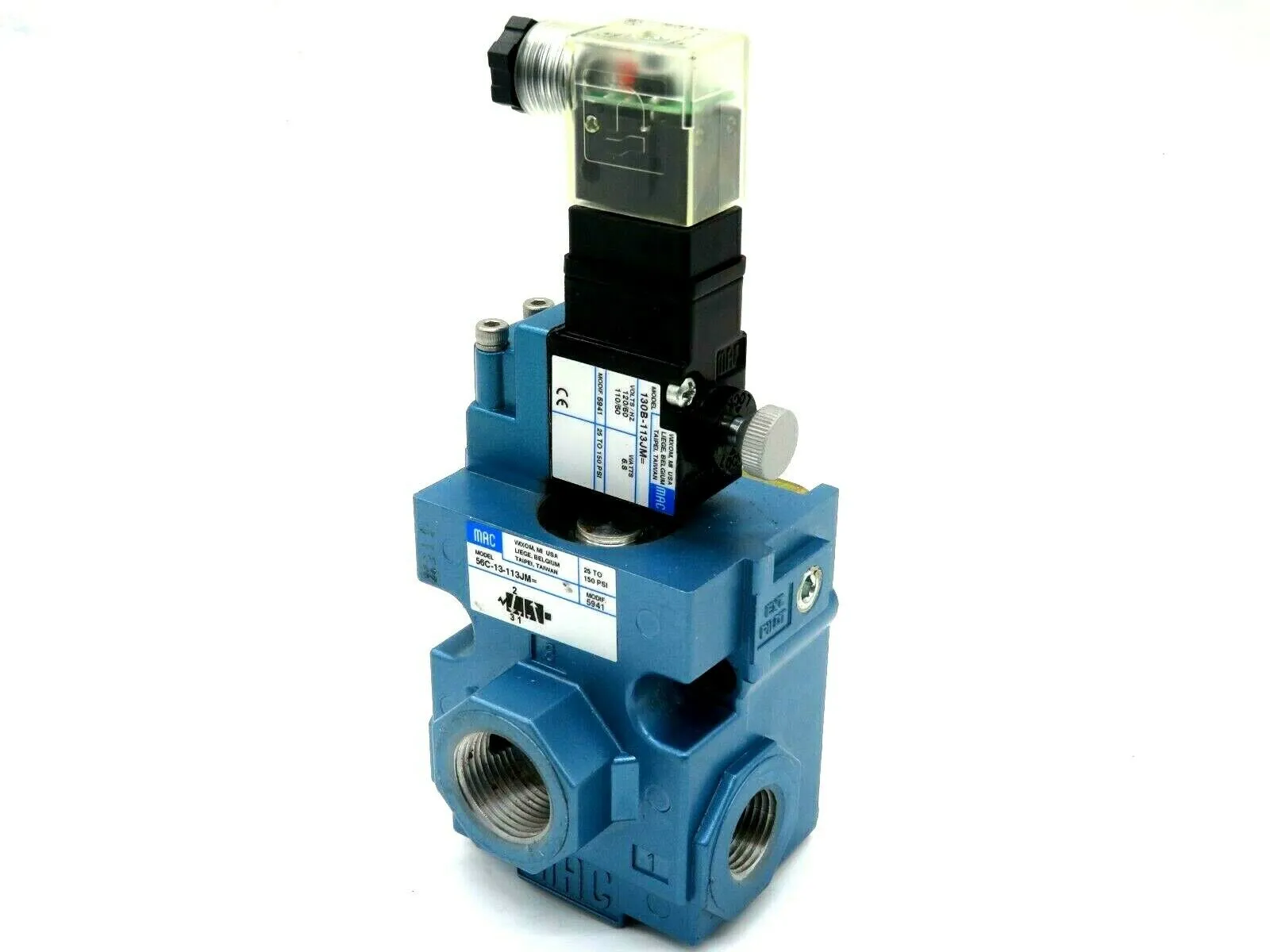 NEW MAC VALVES 56C-13-113JM SOLENOID VALVE 56C13113JM