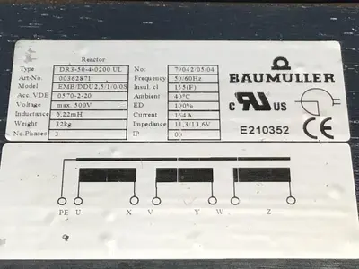 USED BAUMULLER EMB/DDU2.5/1/0/0S