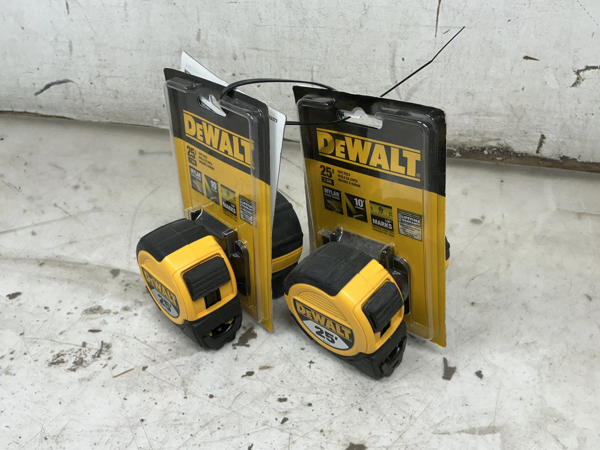 (4) DeWalt 25' Tape Measures