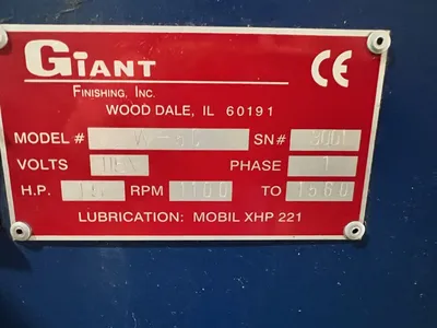 2017 GIANT FINISHING W5C Vibratory Machines | Westbrook Engineering (11)