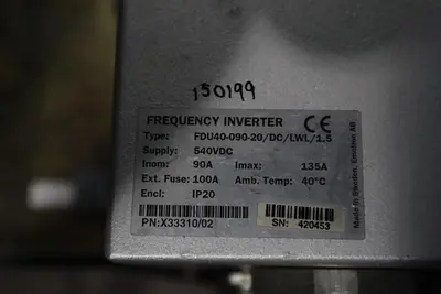 NEW EMOTRON FDU40-090-20/DC/LWL/1.5 SUPPLY 540VDC FREQUENCY INVERTER S-245