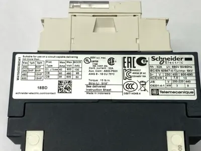 USED SCHNEIDER ELECTRIC LC1D18BD