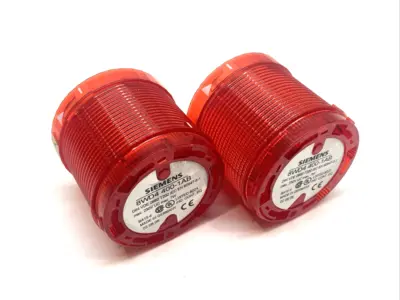 Used Siemens Red Signal Stack Light 230V 7W LOT OF 2 Light Source Equipment Michigan US | Maverick Industrial Sales #1395955