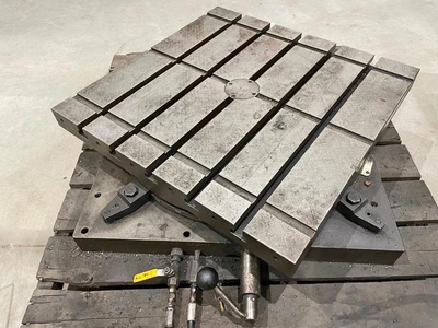 30″ X 30″ DEVLIEG SINGLE HANDLE AIRLIFT ROTARY INDEX TABLE