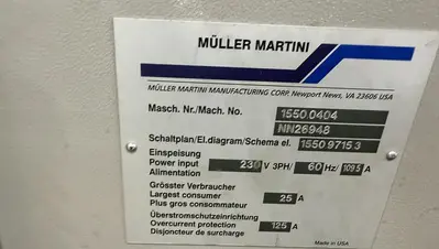 USED 2006 MULLER MARTINI PRESTO II SADDLE STITCHER
