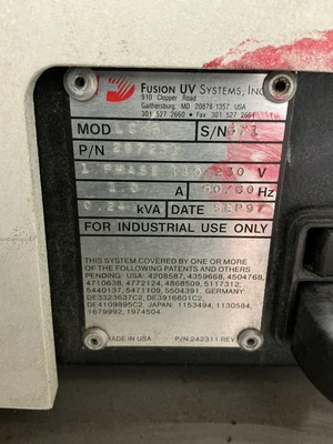 Used FUSION UV SYSTEMS LC-6 UV Curing Systems Ohio US | Equipment Recovery Corp. #1331822